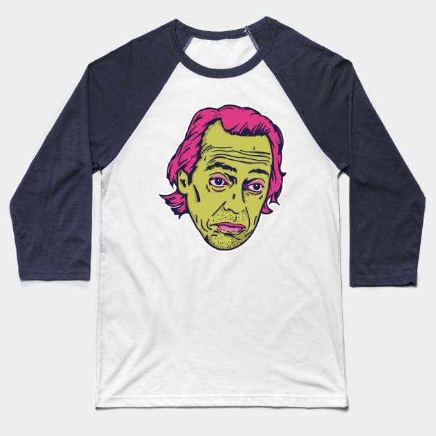 Happy Steve Buscemi Baseball T-Shirt by DankFutura